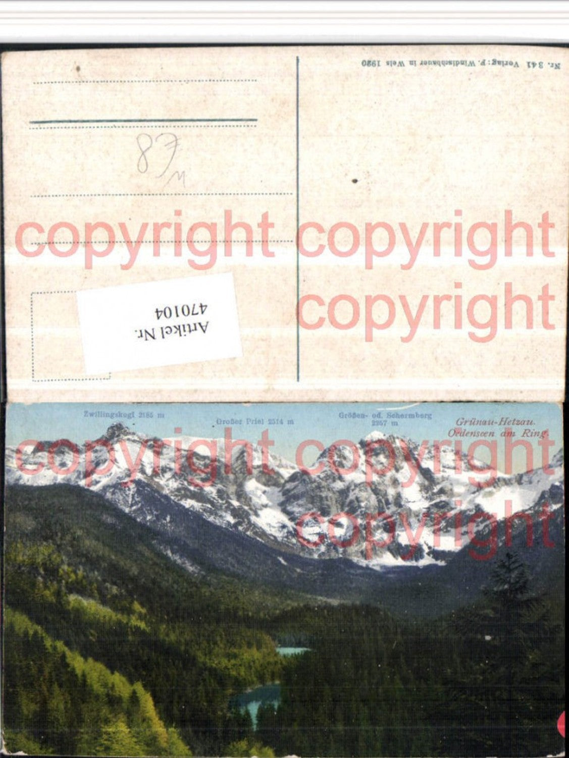 470104,Grünau Hetzau Ödensee See am Ring Bergkulisse