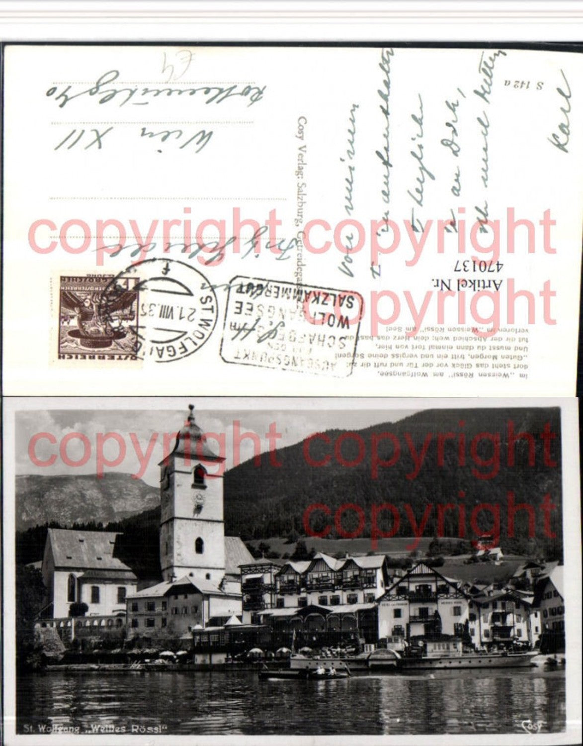 470137,St. Wolfgang Hotel Weisses Rössl Kirche Dampfer pub Cosy