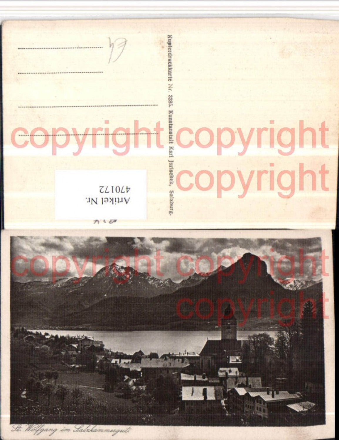 470172,St. Wolfgang am See Teilansicht Bergkulisse