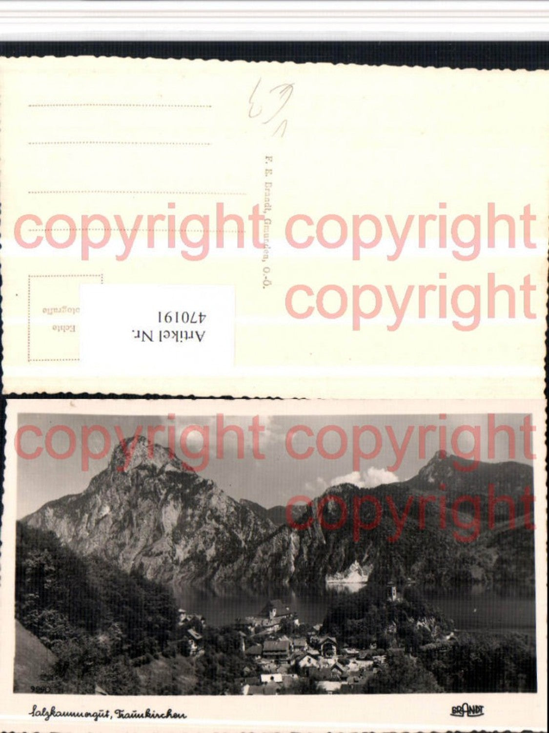 470191,Traunkirchen Totale Bergkulisse pub Brandt 9960