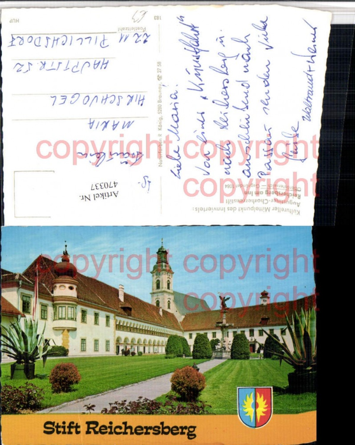 470337,Reichersberg am Inn Augustiner Chorherrenstift Stift