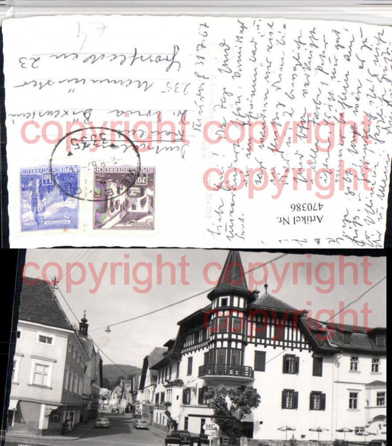 470386,Weyer an d. Enns Straßenansicht Erker