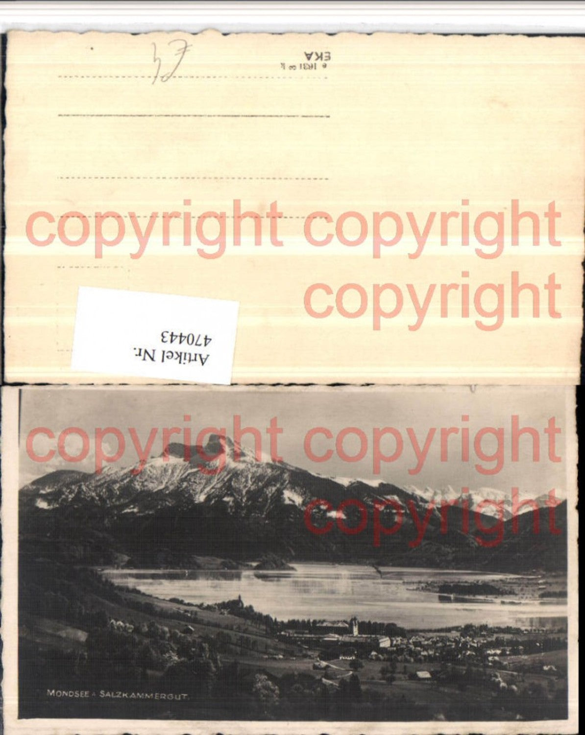 470443, Mondsee Total mountain scenery