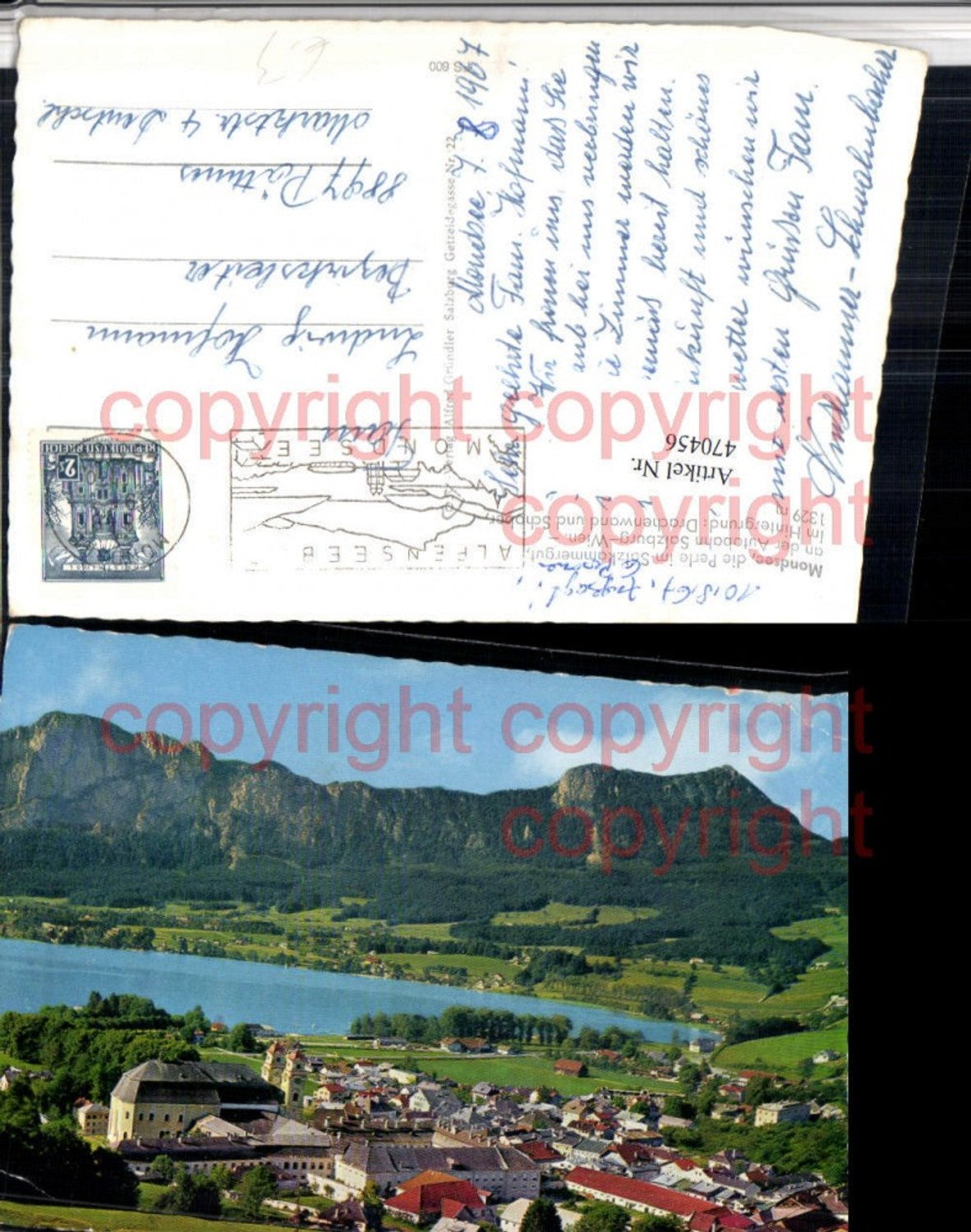 470456,Mondsee Totale Bergkulisse