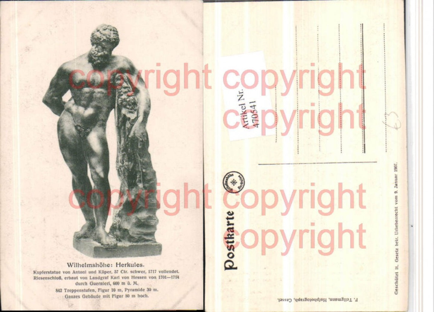 470541,Kassel Wilhelmshöhe Herkules Statue