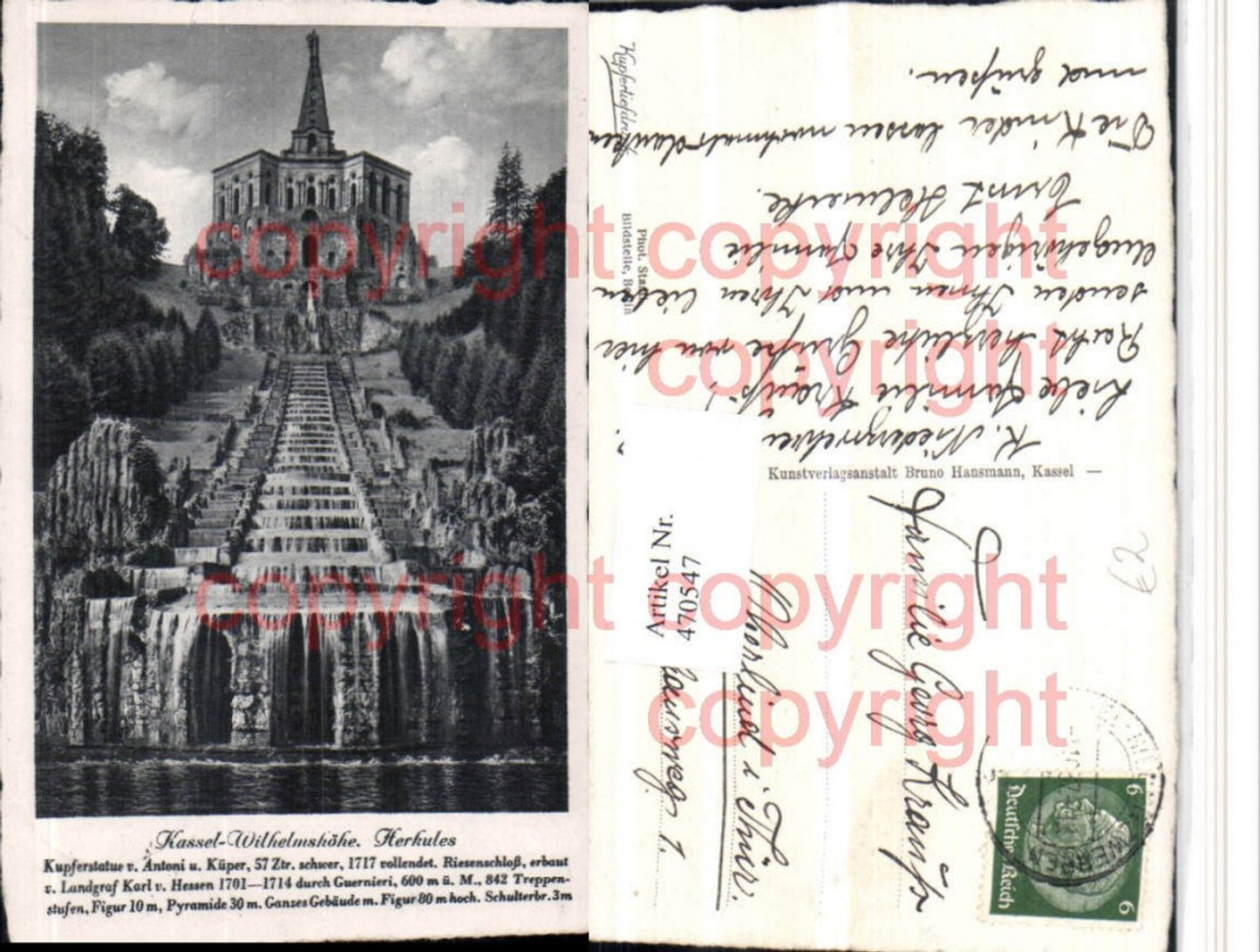 470547,Kassel Wilhelmshöhe Herkules Wasserfall