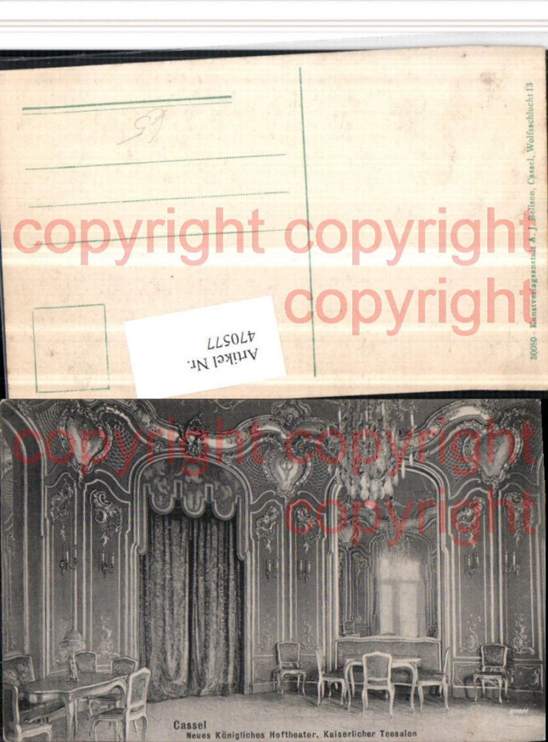 470577,Cassel Kassel Hoftheater Kaiserlicher Teesalon