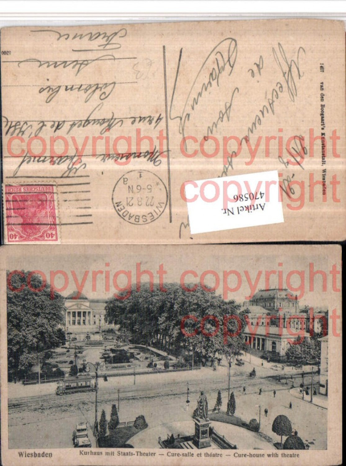 470586,Wiesbaden Kurhaus m. Staatstheater