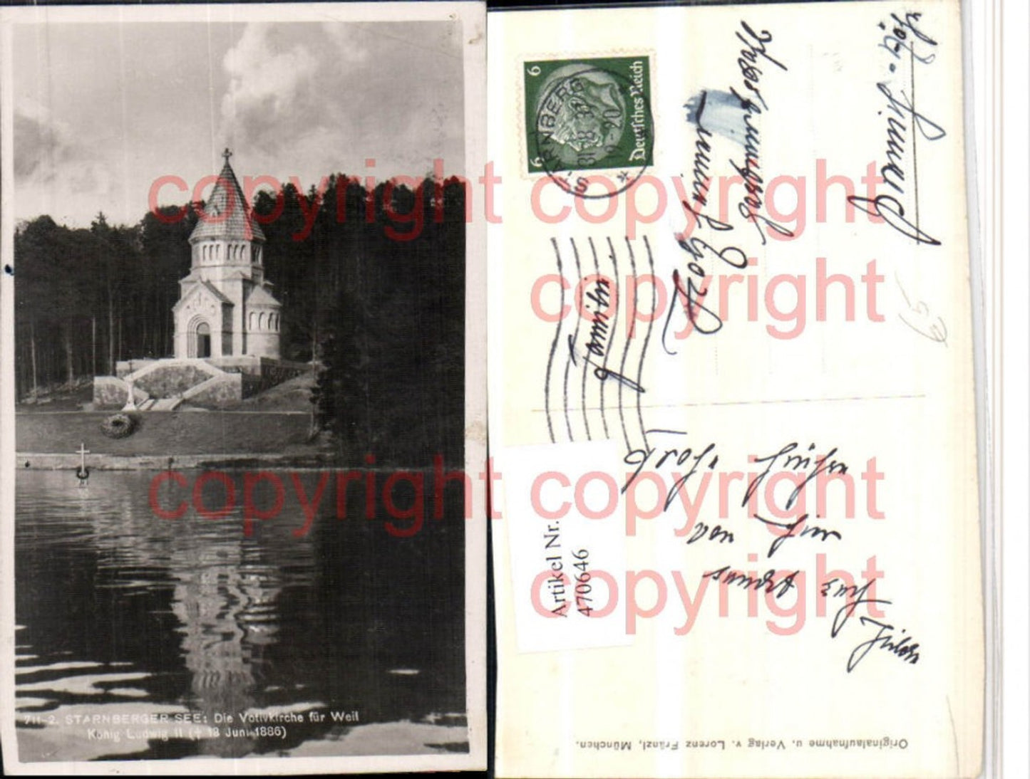 470646,Starnberger See Votivkirche Kirche für Weil König Ludwig II