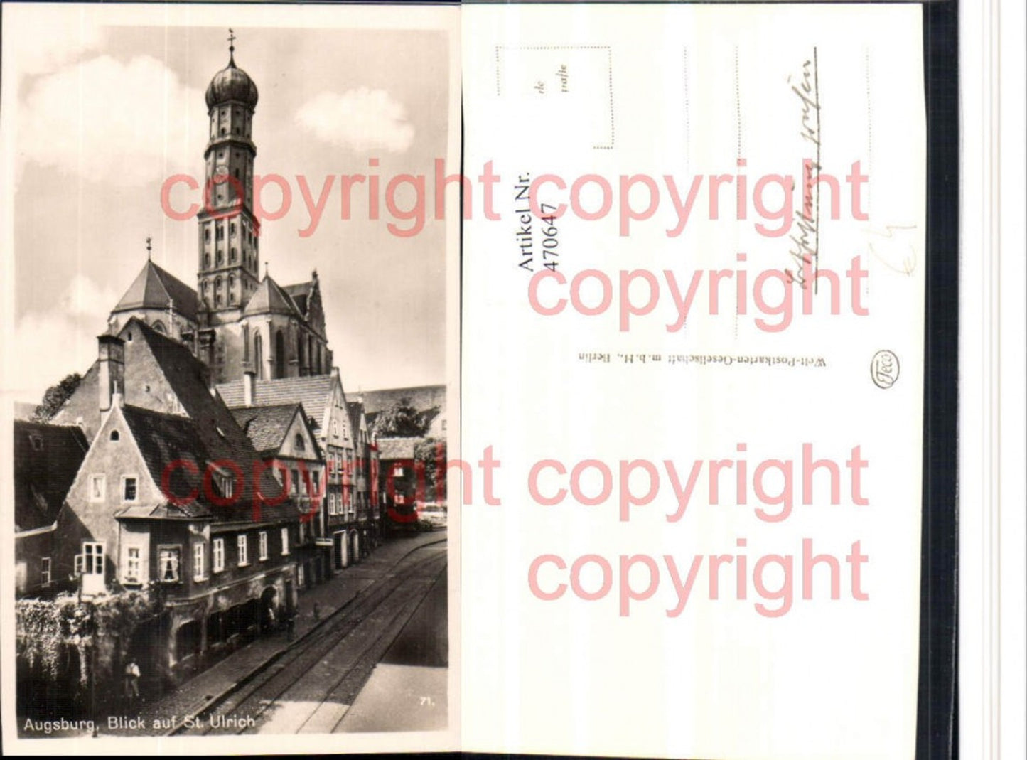 470647, Augsburg View of St. Ulrich Church
