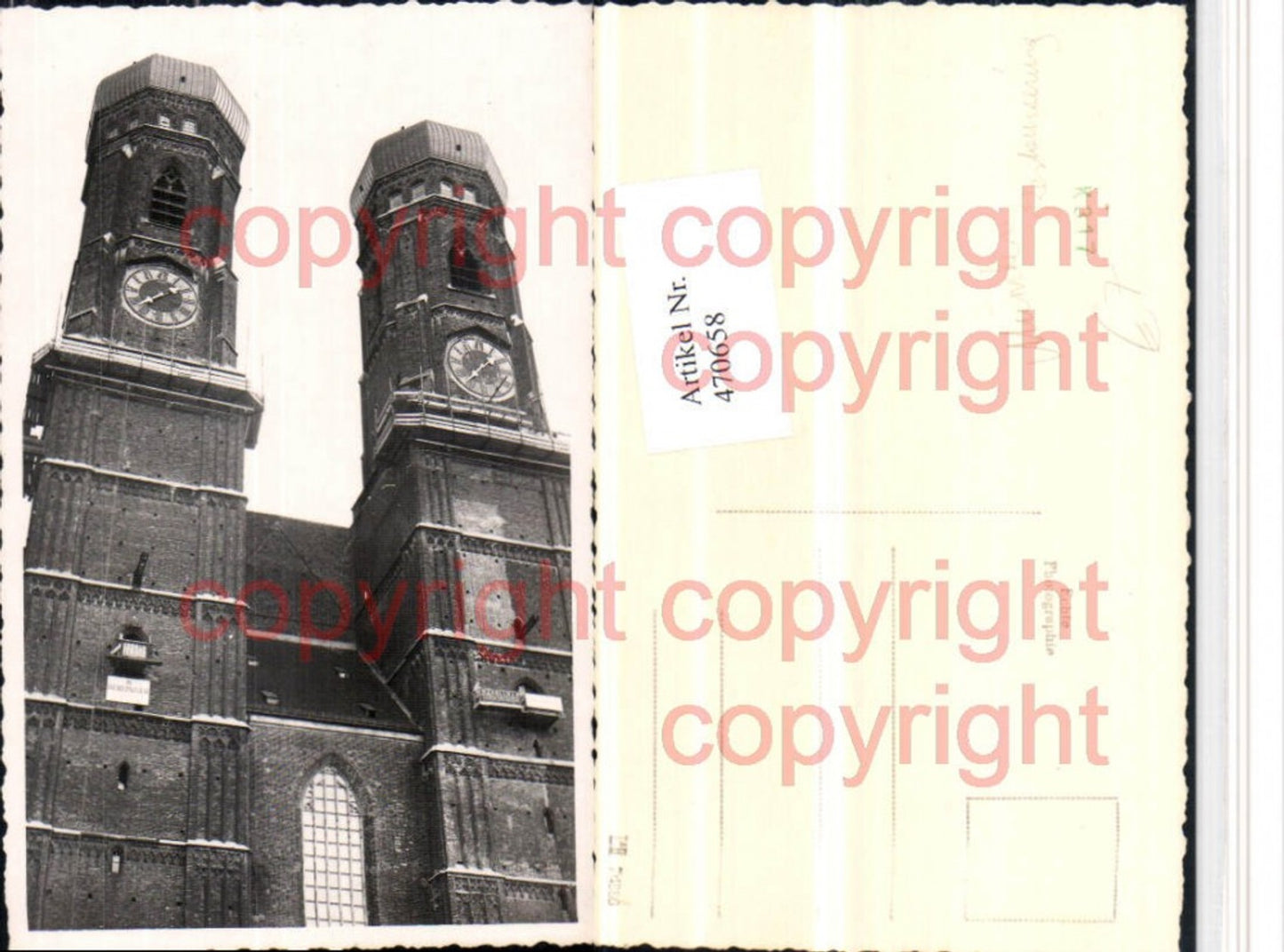 470658,Foto AK München Frauenkirche Kirche Restaurierung