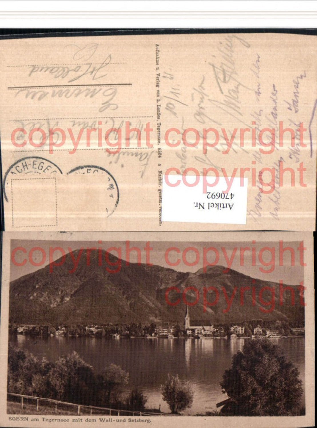 470692,Egern am Tegernsee Totale m. Wall- und Setzberg