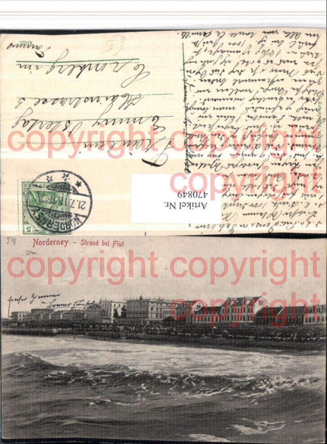 470849,Norderney Strand bei Flut