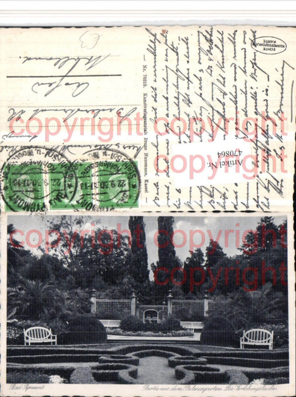 470864,Bad Pyrmont Partie aus dem Palmengarten Verlobungslaube