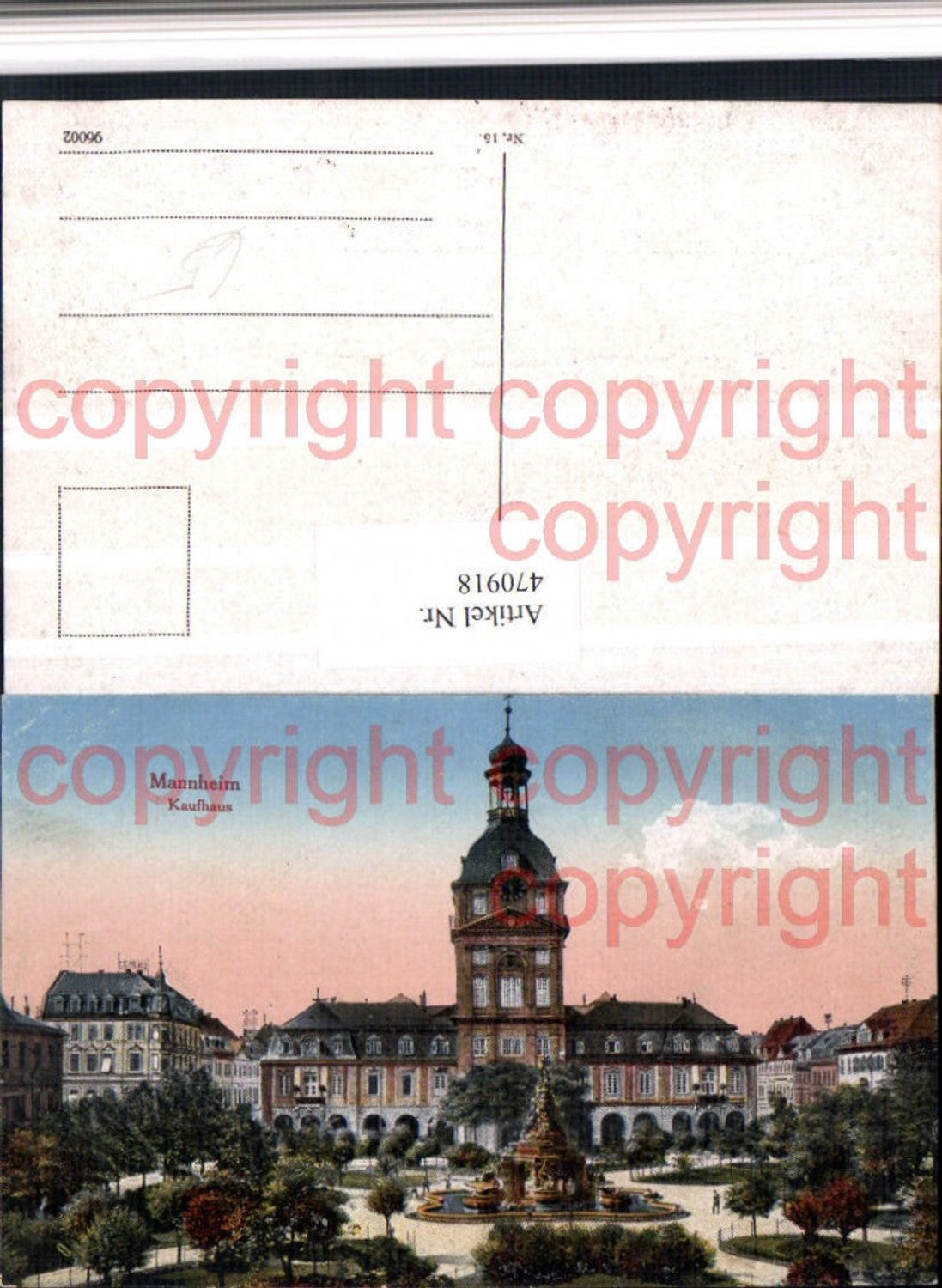 470918,Mannheim Kaufhaus Gebäude Turm