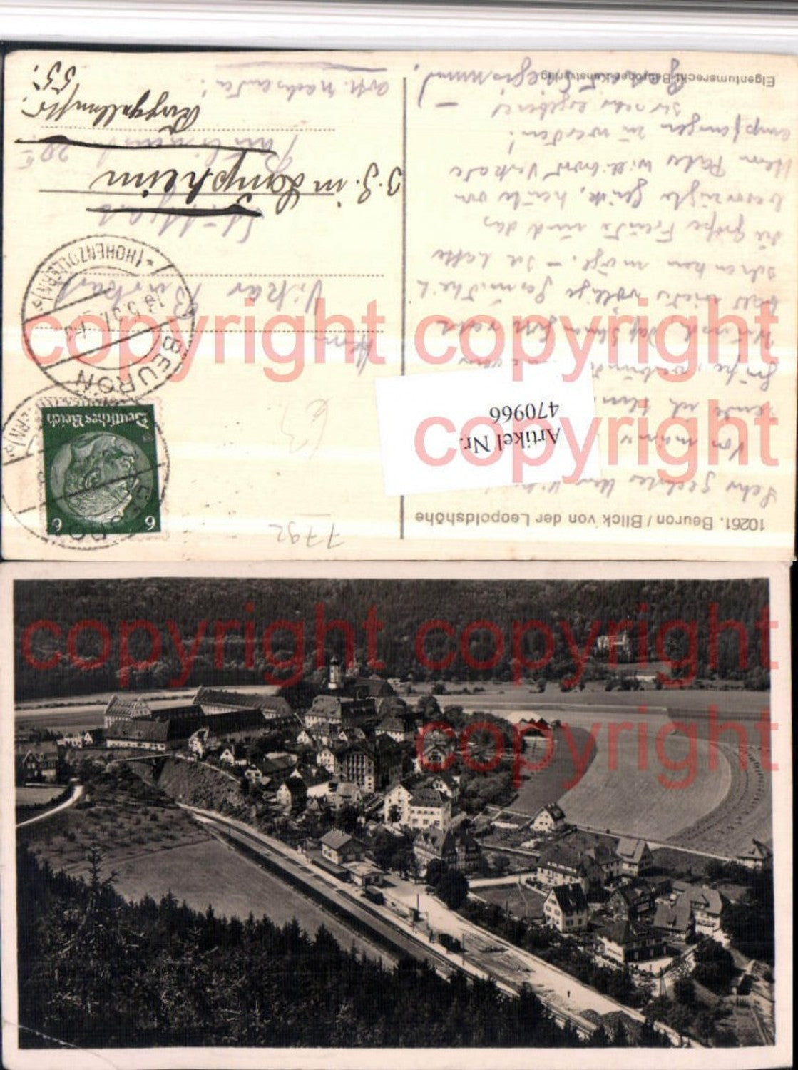 470966,Beuron Totale von d. Leopoldshöhe