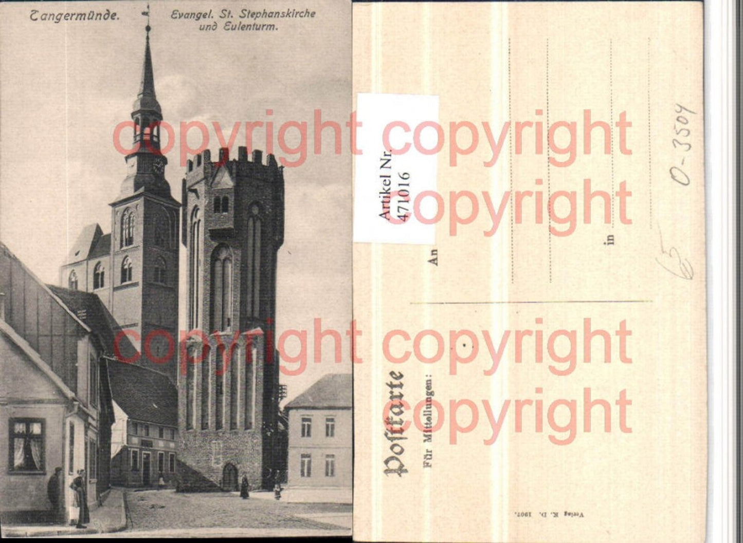 471016,Tangermünde Evangelische St. Stephanskirche Eulenturm