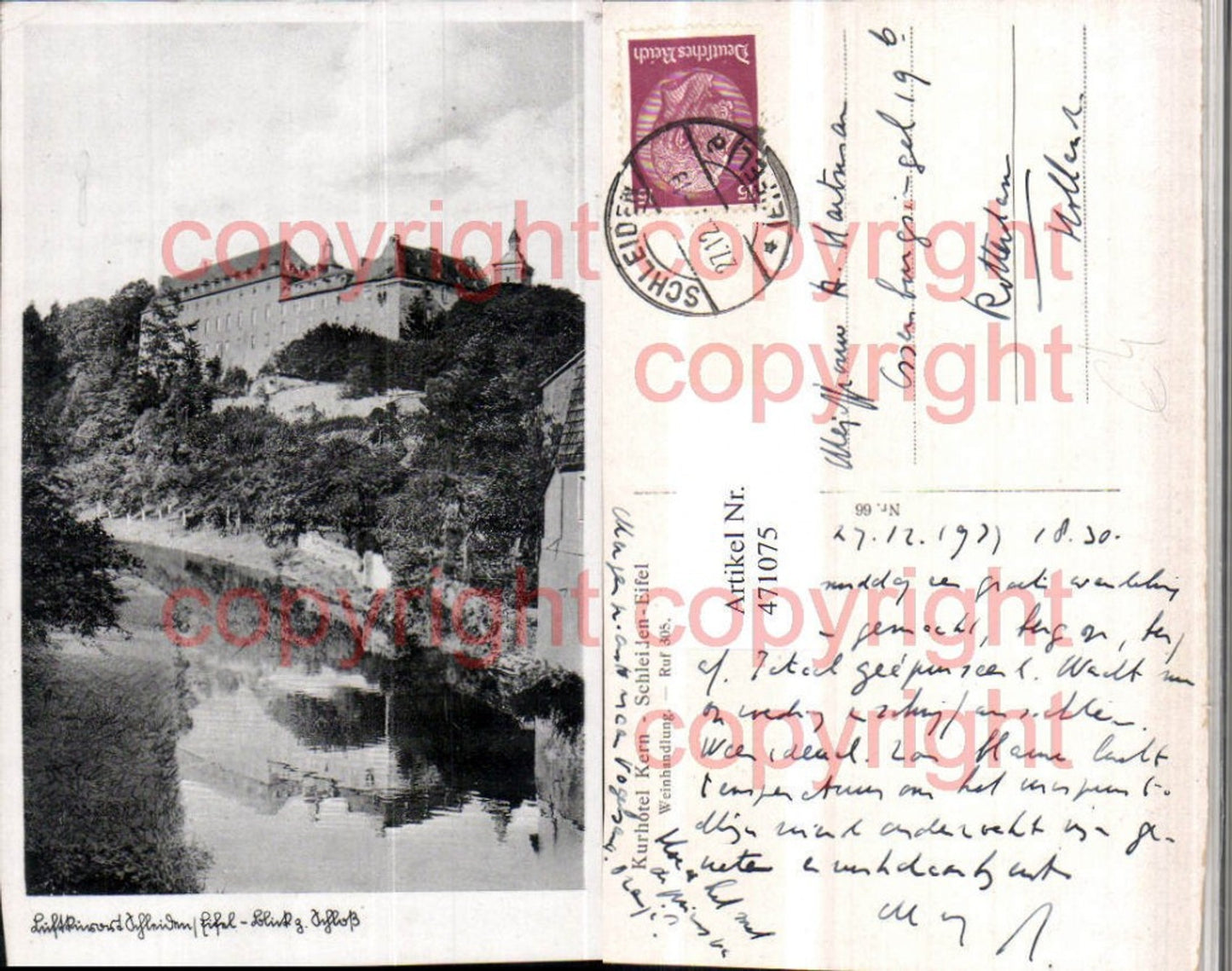 471075,Schleiden in d. Eifel Blick zum Schloss