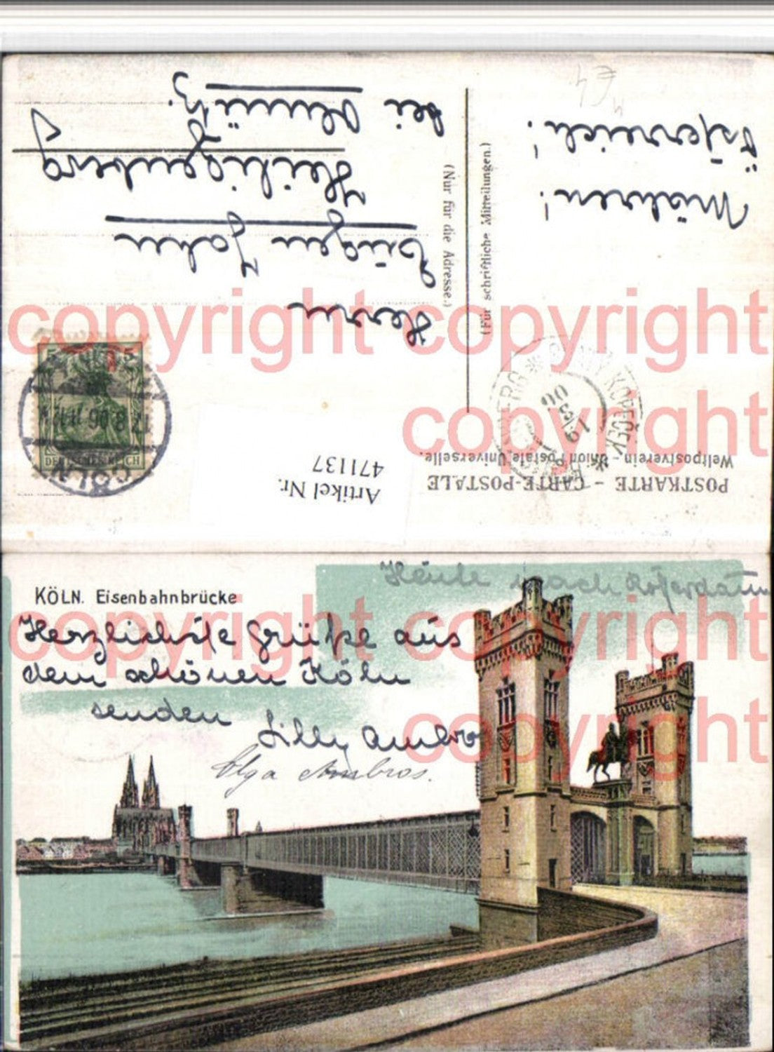 471137,Köln am Rhein Eisenbahnbrücke Brücke