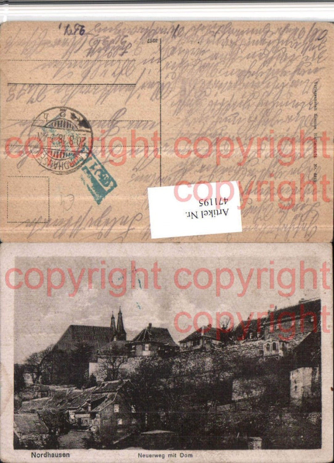 471195, Nordhausen Neuerweg m. Dom Kirche