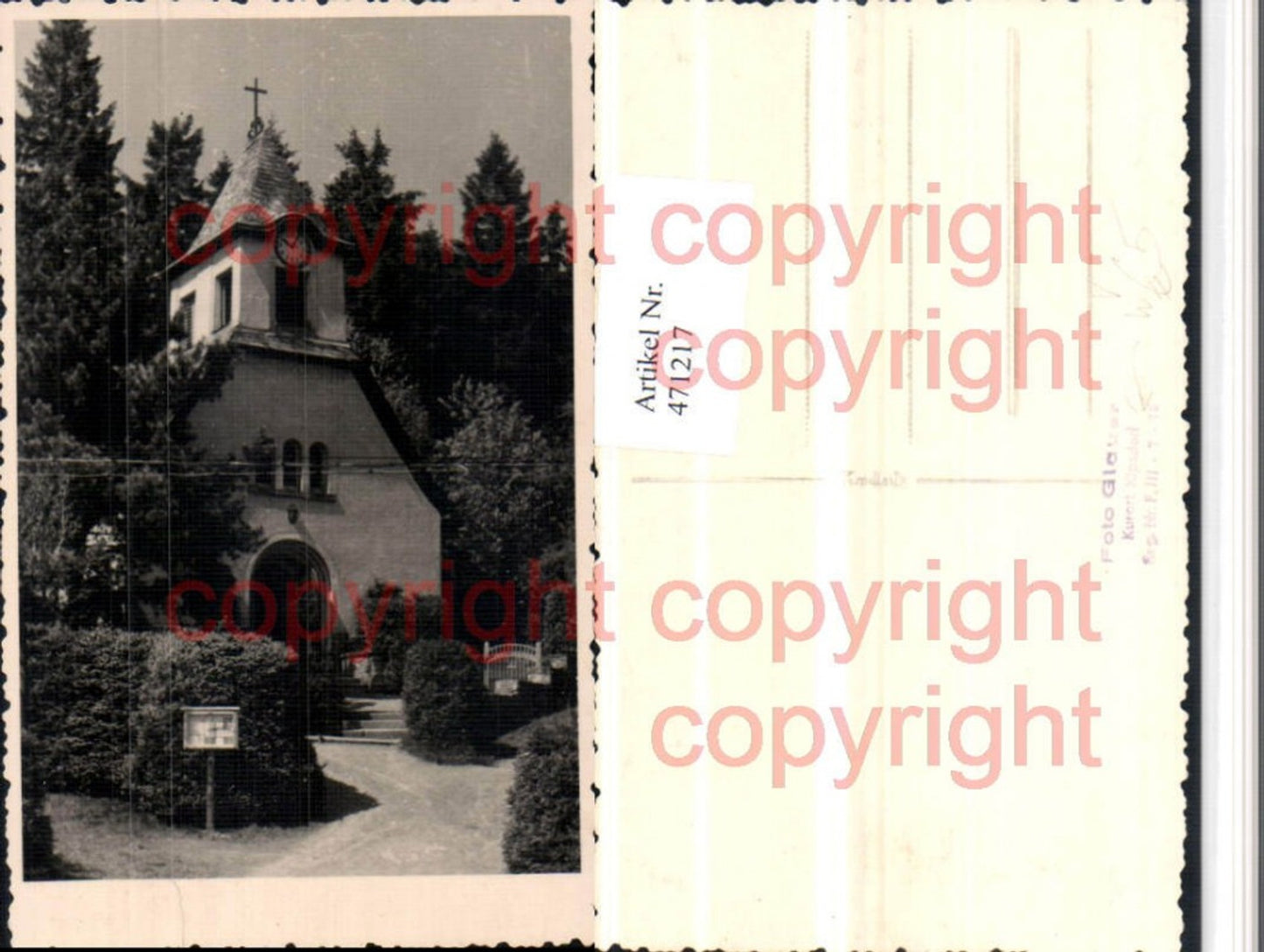 471217,Foto AK Kipsdorf b. Altenberg Kirche Kapelle pub Foto Glauer