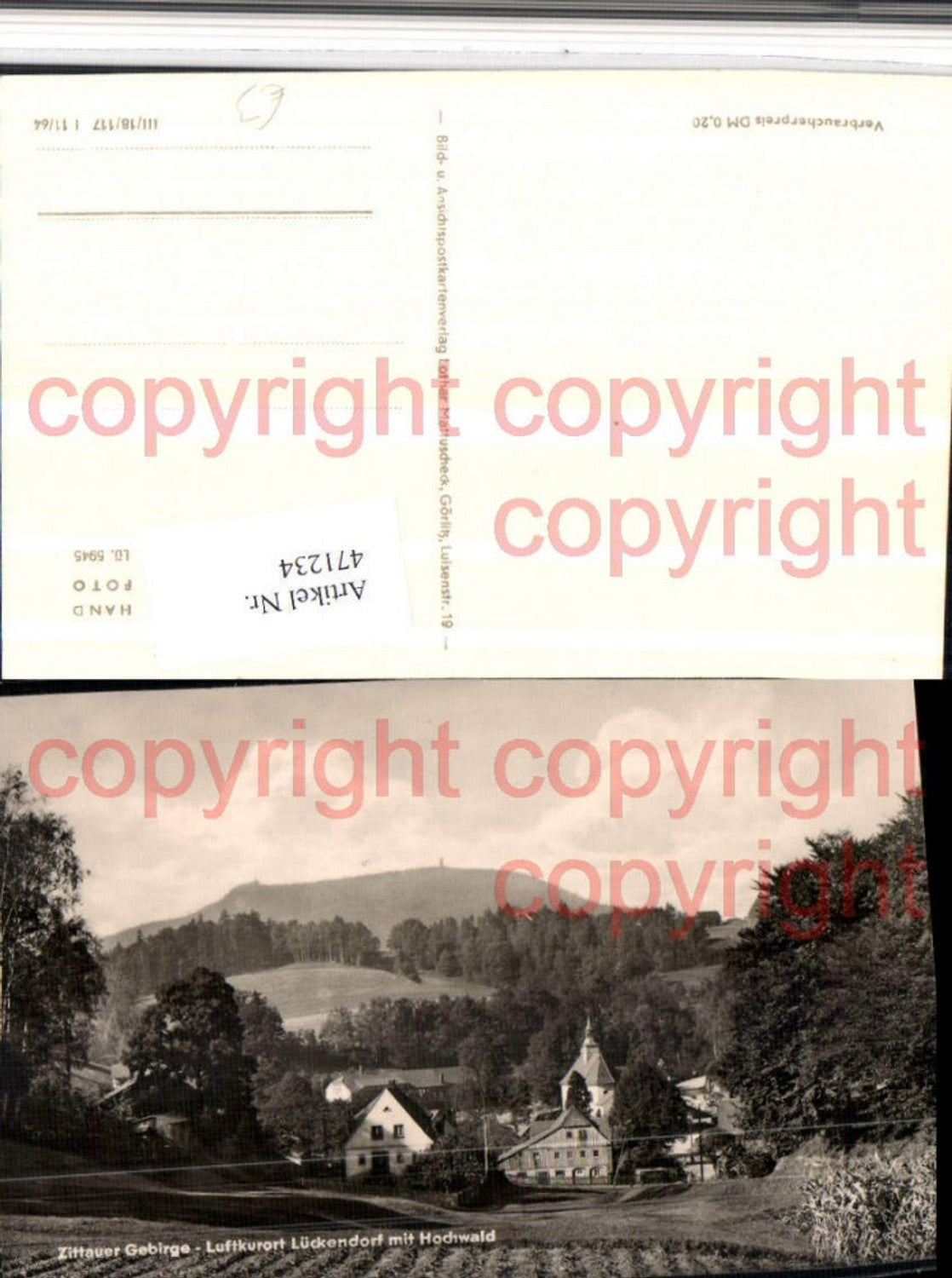 471234,Lückendorf Teilansicht m. Hochwald