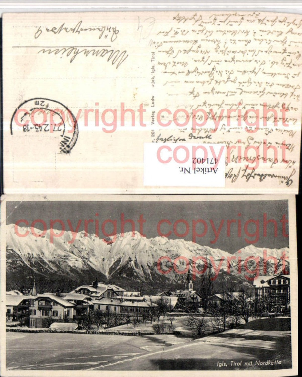 Alte Ansichtskarte – Old Postcard