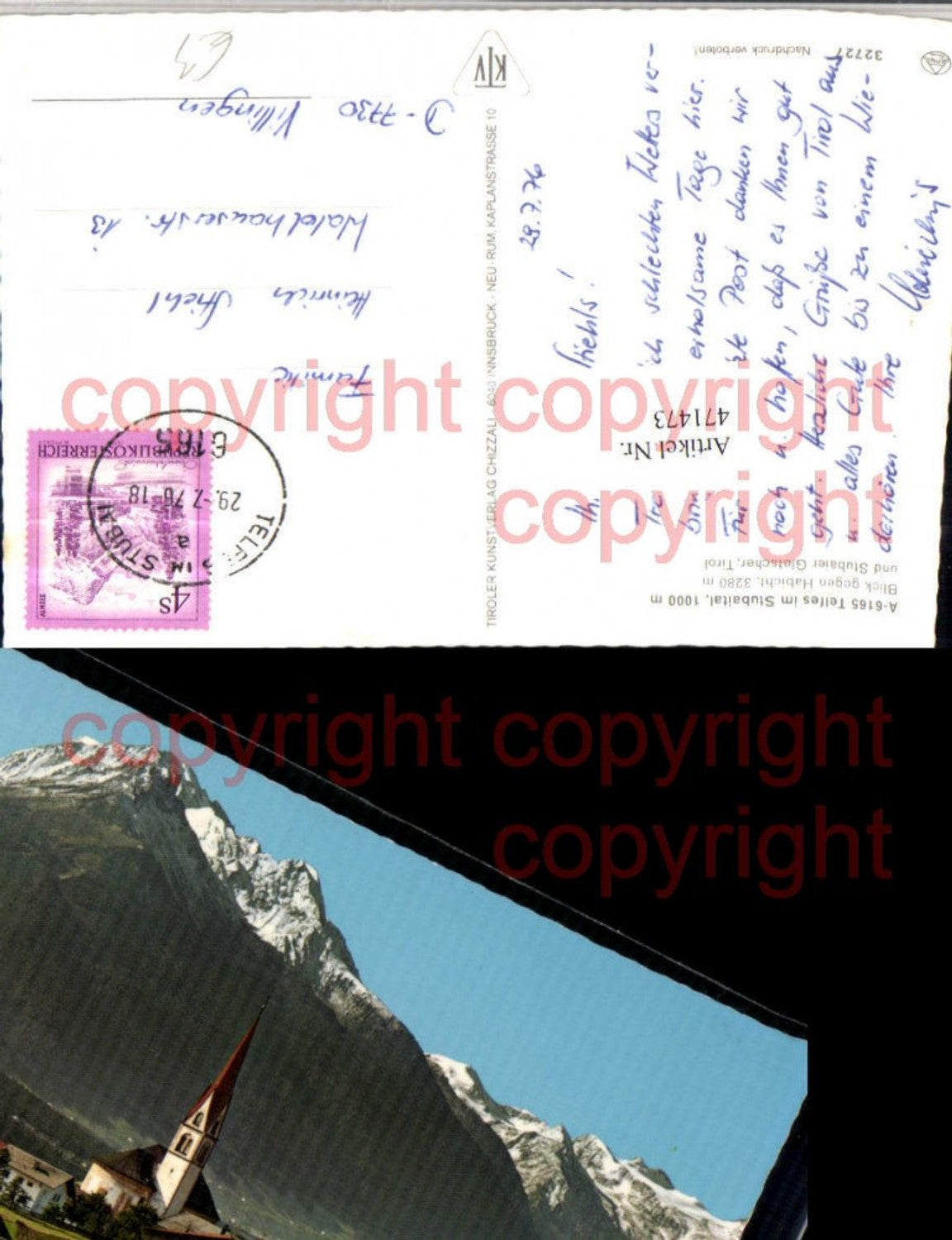 Alte Ansichtskarte – Old Postcard