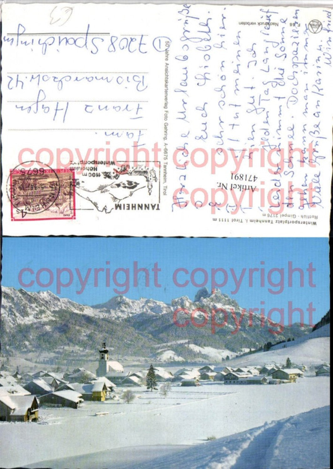 Alte Ansichtskarte – Old Postcard
