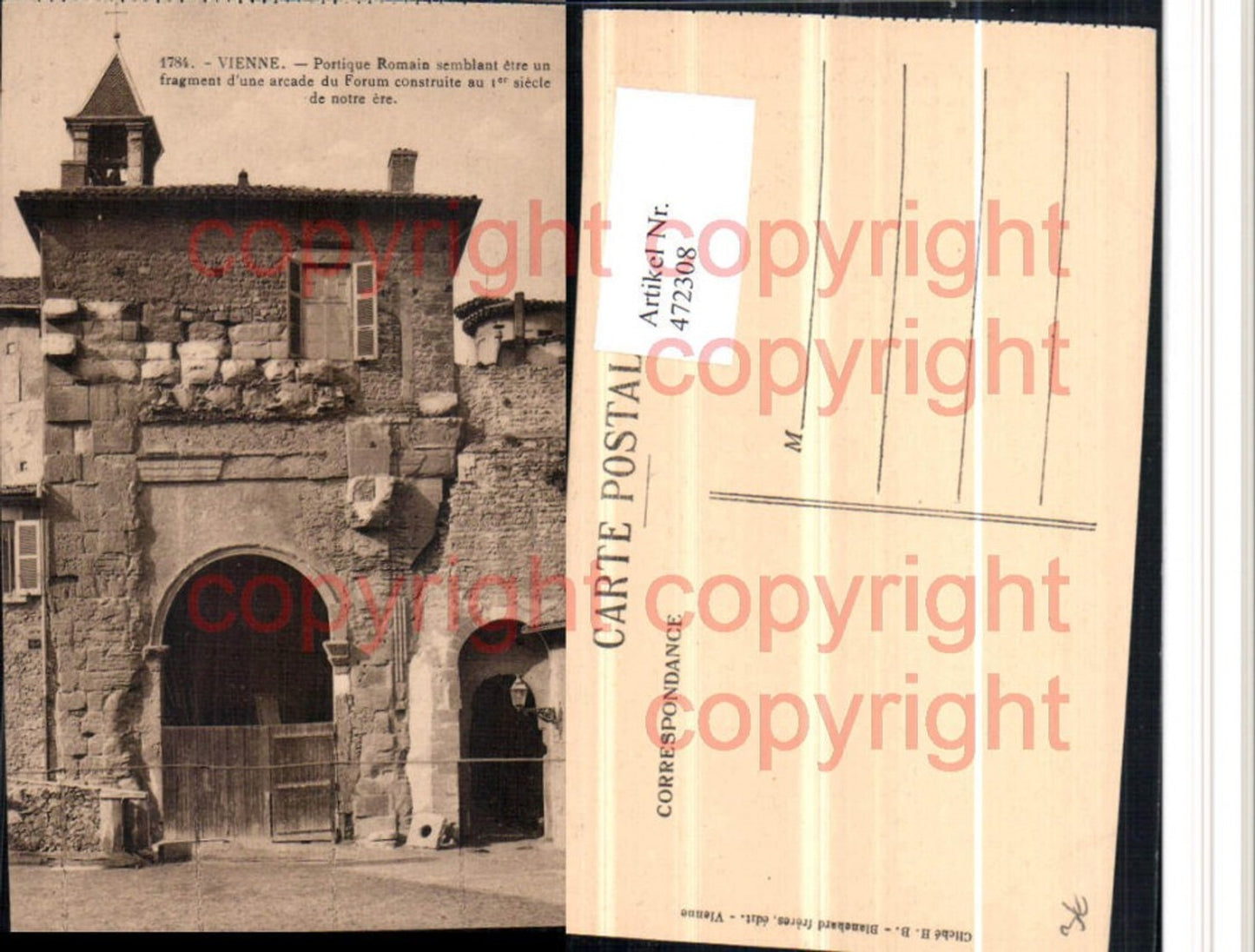 472308,Rhone-Alpes Isere Vienne Porique Romain Portal