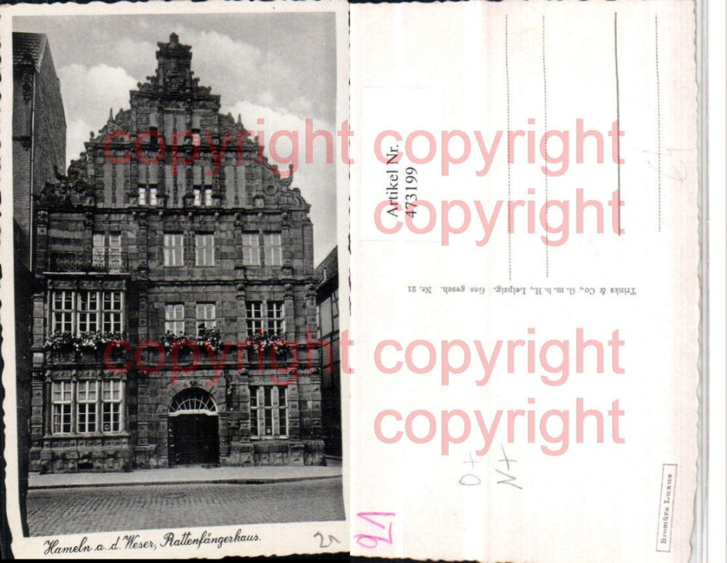 473199,Hameln an d. Weser Rattenfängerhaus Gebäude