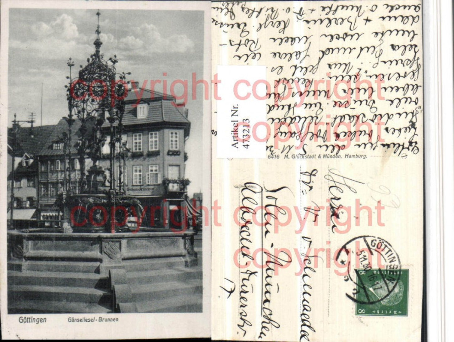 473213,Göttingen Gänseliesel-Brunnen