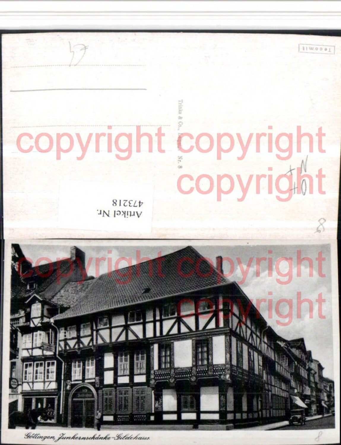 473218,Göttingen Junkernschänke Gildehaus Gebäude