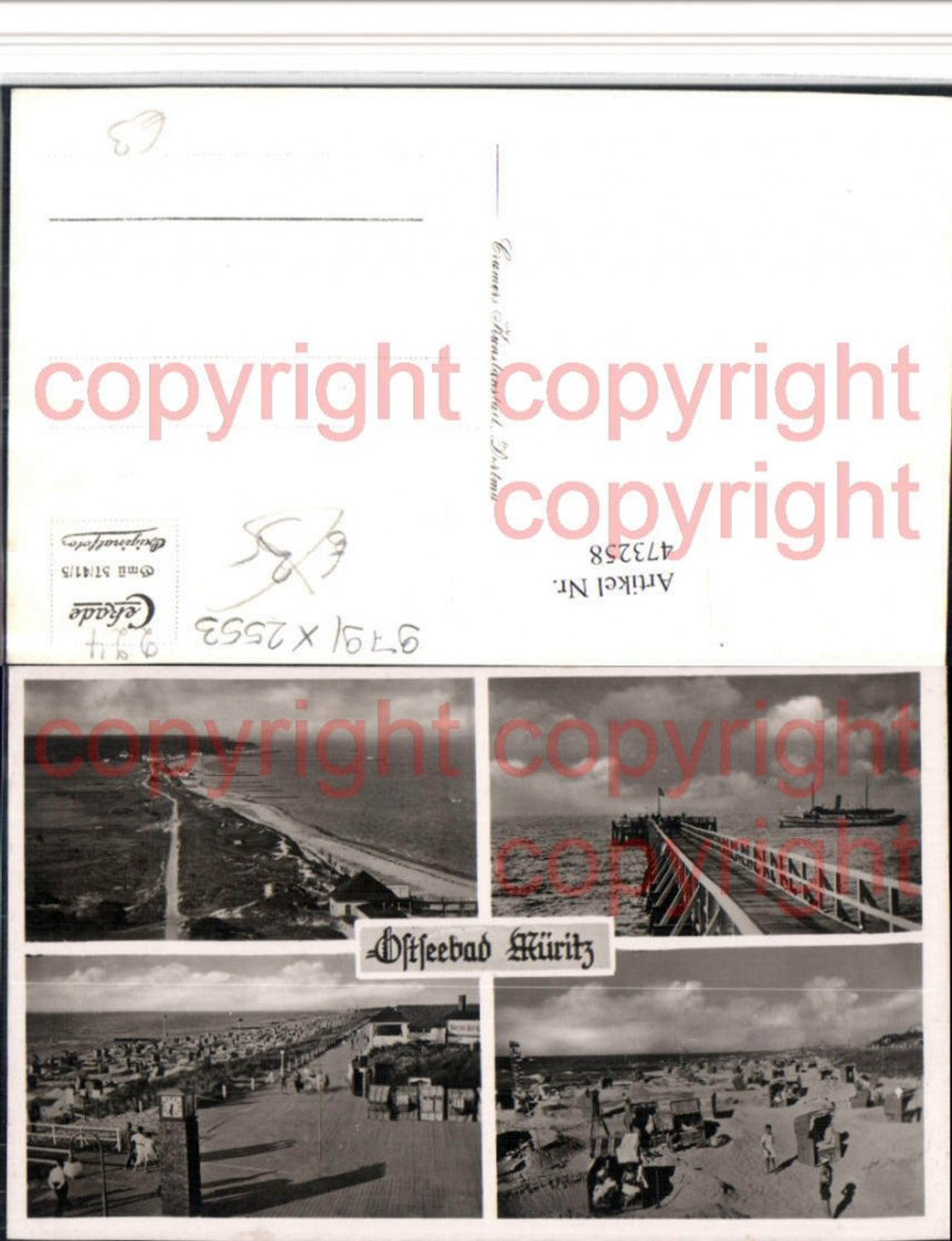 473258,Ostseebad Müritz Strandleben Strand Mehrbildkarte