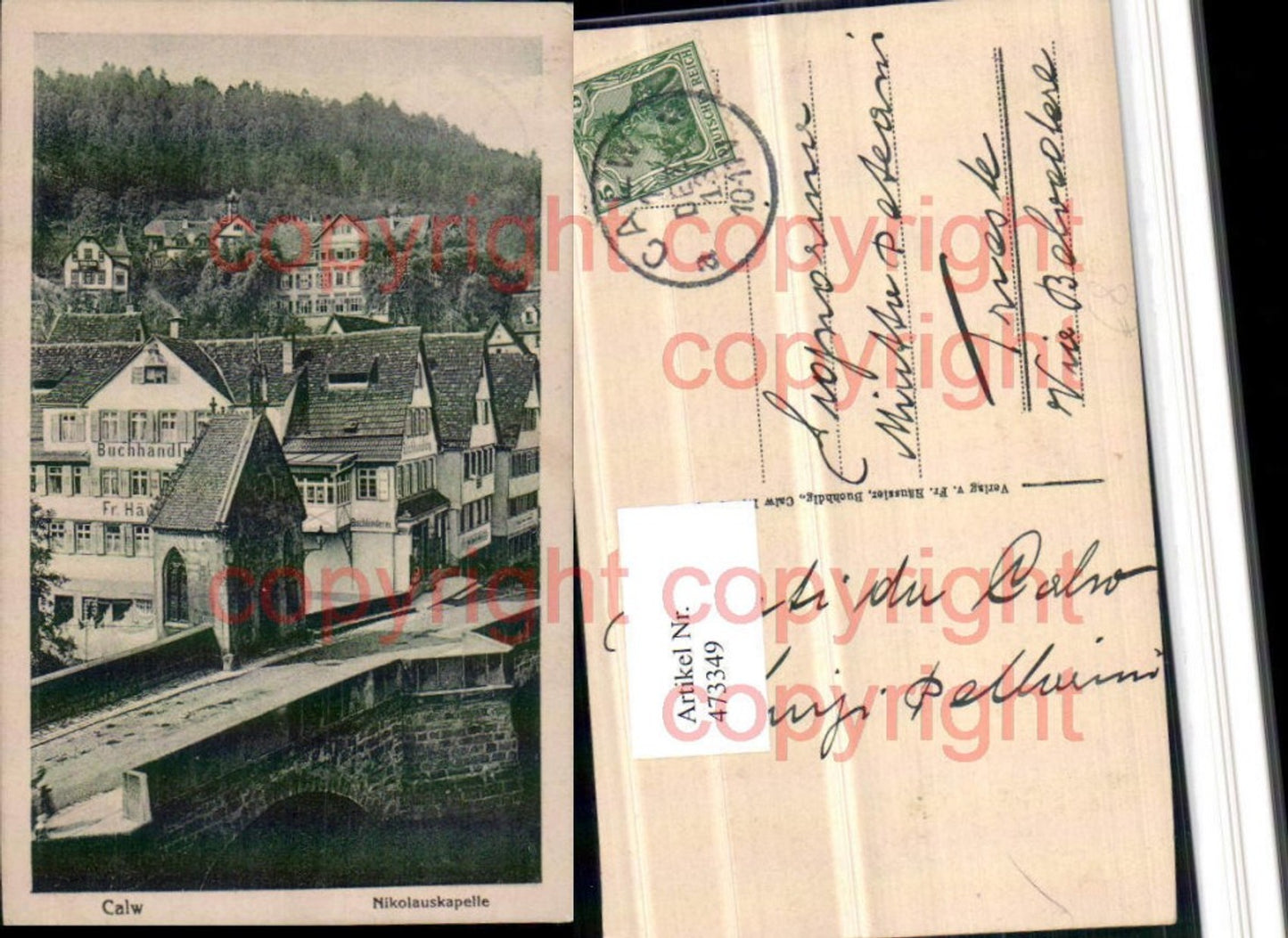 473349,Calw Nikolauskapelle Kapelle Brücke