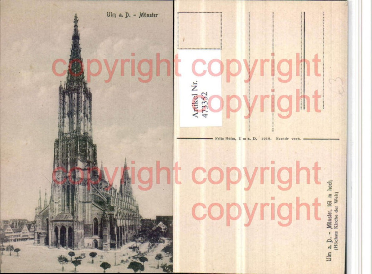 473352,Ulm an d. Donau Münster Kirche
