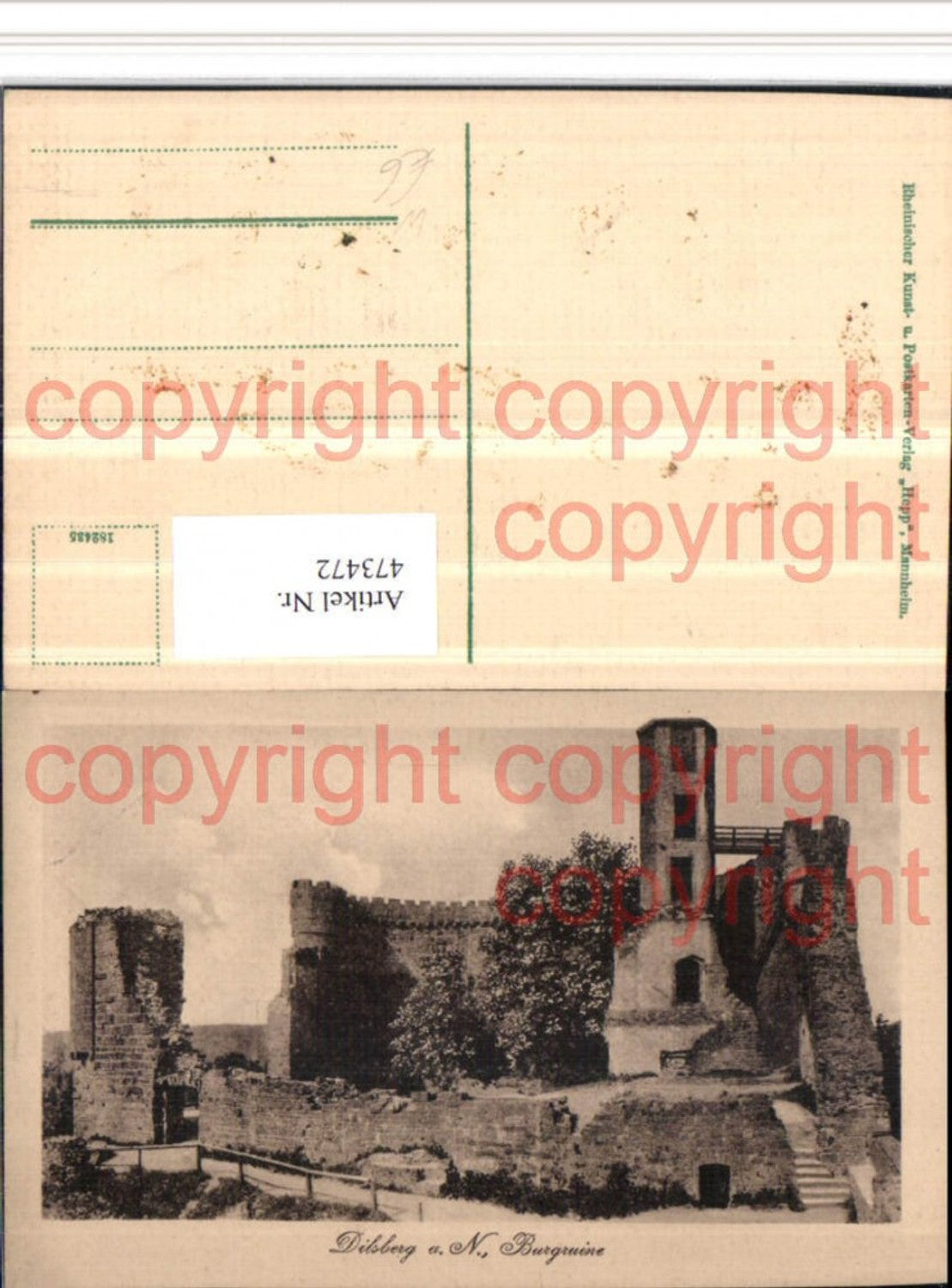473472,Dilsberg am Neckar b. Neckargemünd Burgruine Ruine