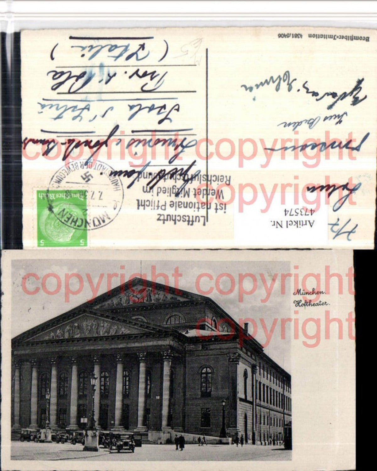 473574,München Hoftheater Theater Gebäude