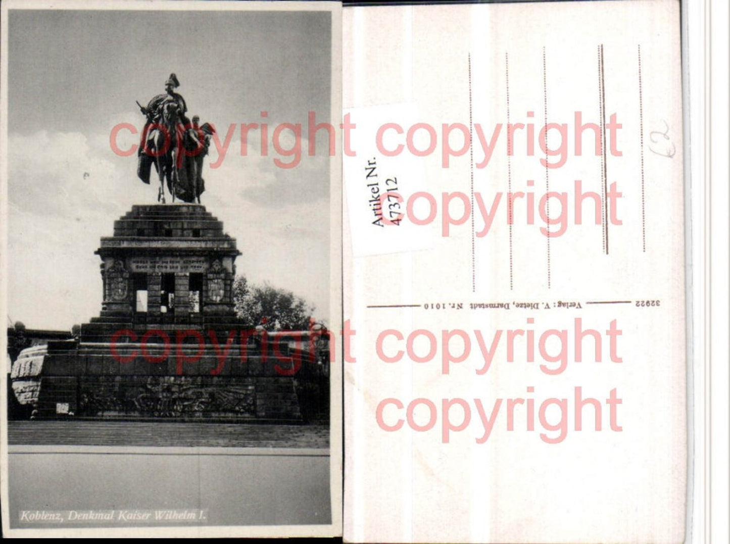 473712,Koblenz Denkmal Kaiser Wilhelm I Statue