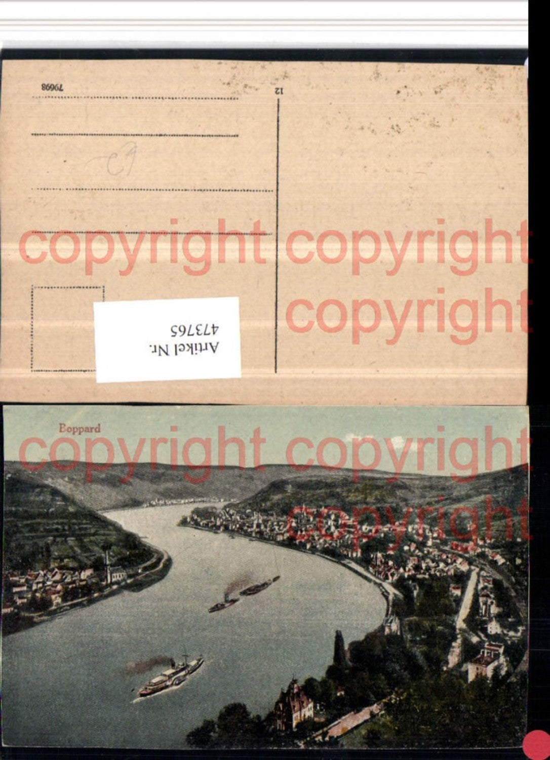 473765,Boppard am Rhein Totale Fluss