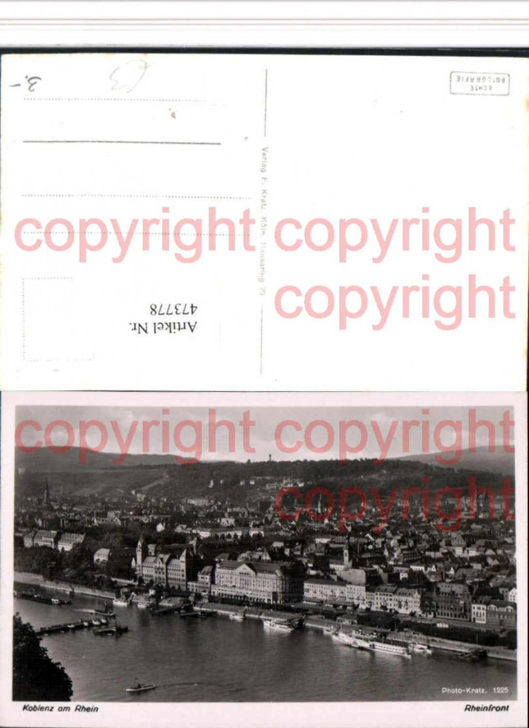 473778,Koblenz am Rhein Totale Rheinfront