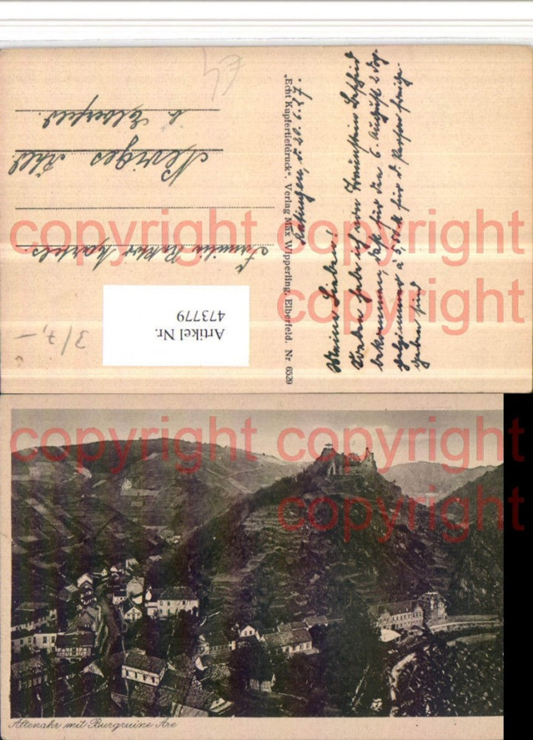 473779,Altenahr Teilansicht m. Burgruine Are