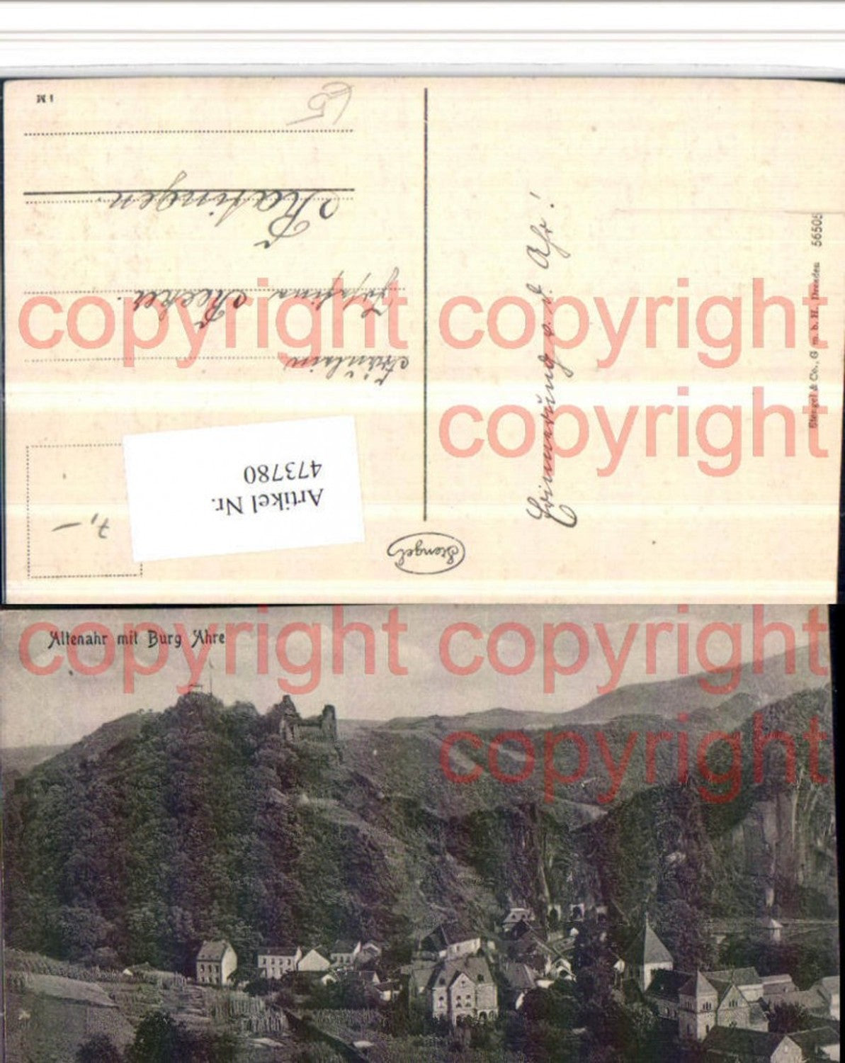 473780,Altenahr Totale m. Burg Ahre Are