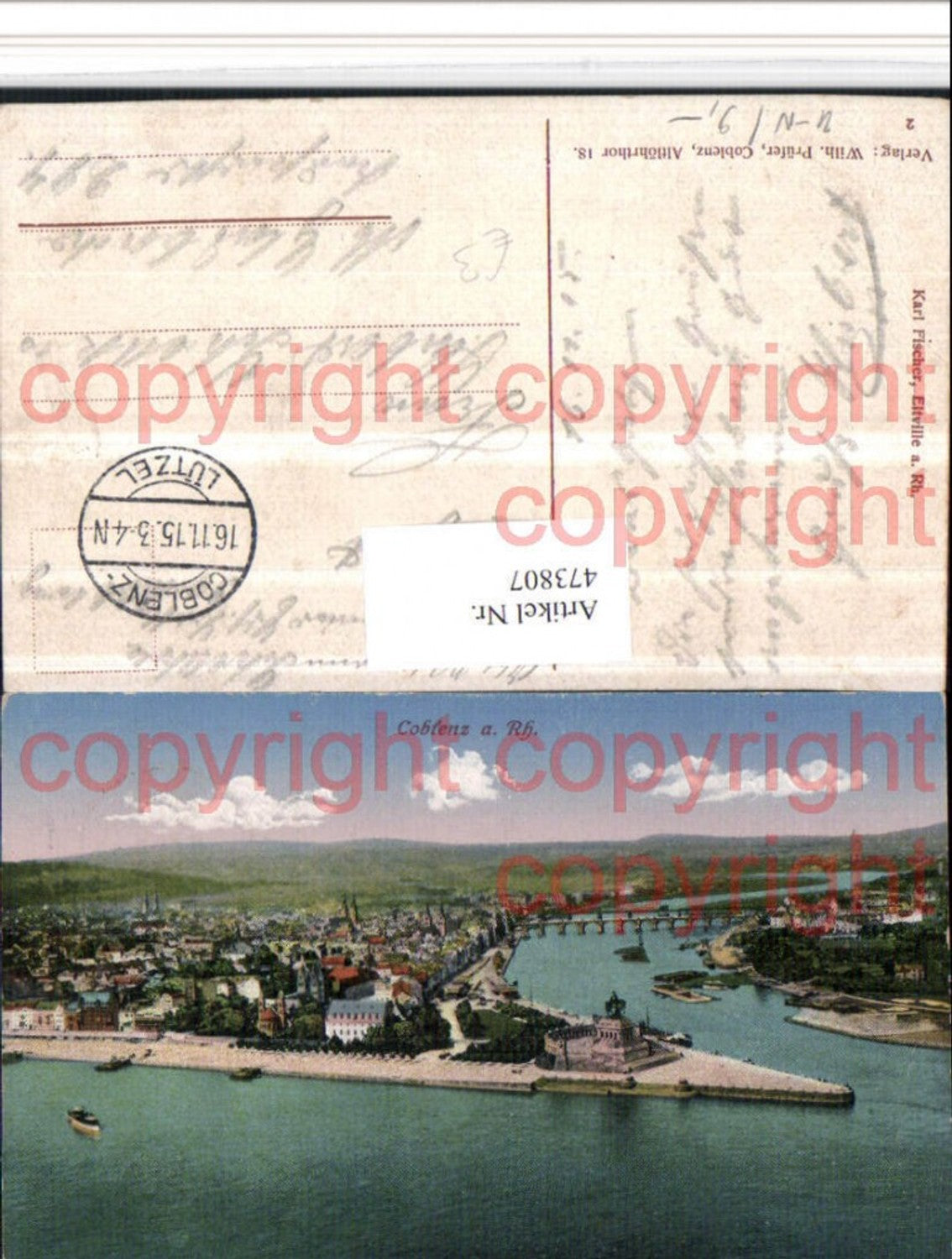 473807,Coblenz Koblenz am Rhein Totale Deutsches Eck