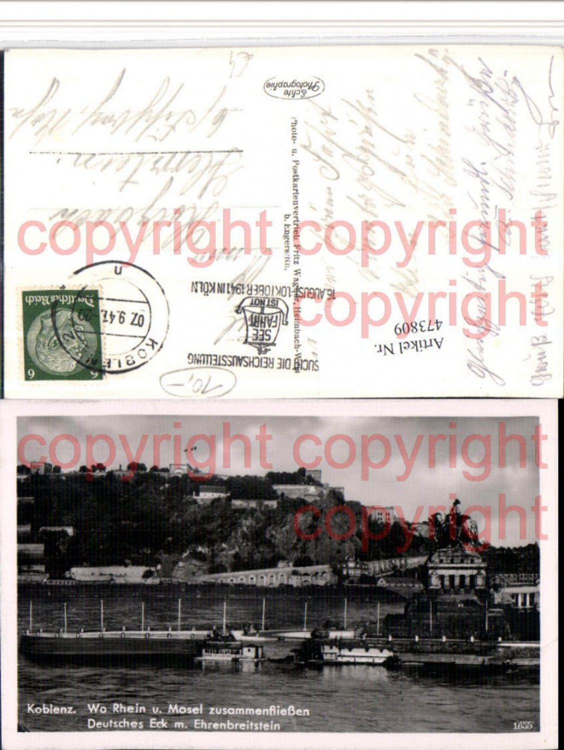 473809,Koblenz Zusammenfluss Rhein Mosel Deutsches Eck Festung