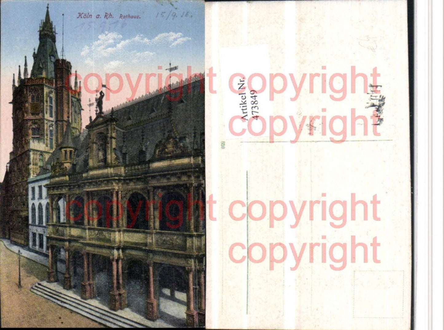 473849,Köln am Rhein Rathaus Gebäude