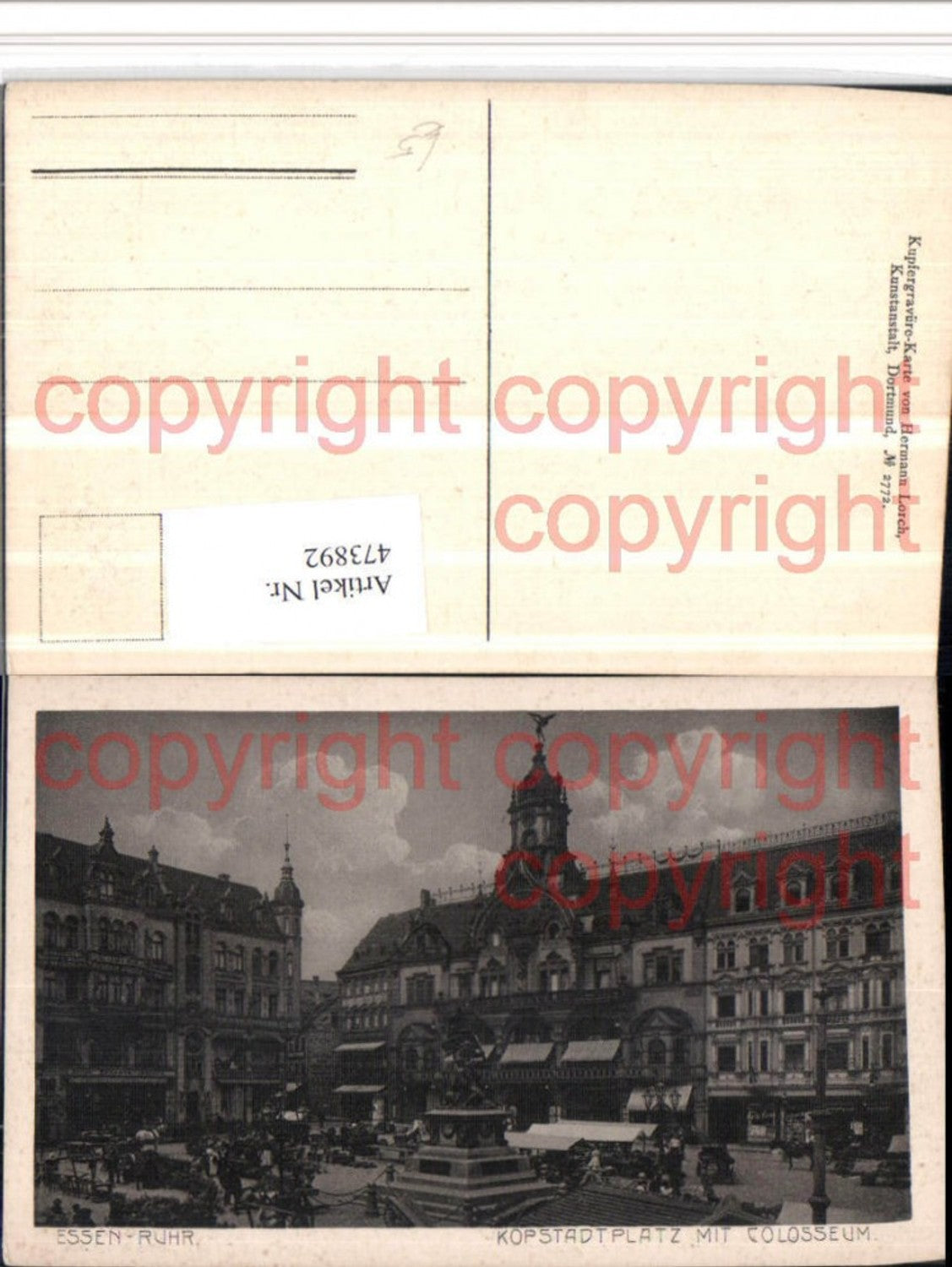473892,Essen an d. Ruhr Kopstadtplatz m. Colosseum