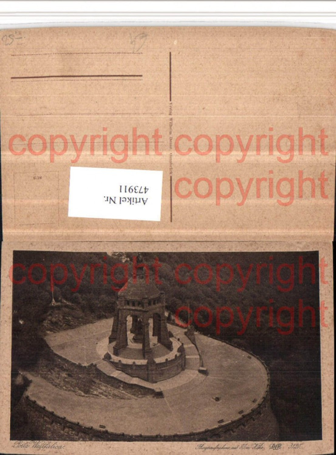 473911,Porta Westfalica Denkmal Fliegeraufnahme