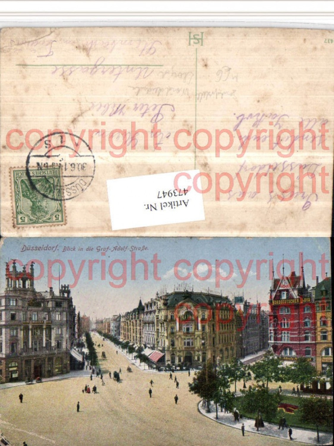 473947,Düsseldorf Graf-Adolf-Straße Geschäftsstelle Norddeutscher Lloyd