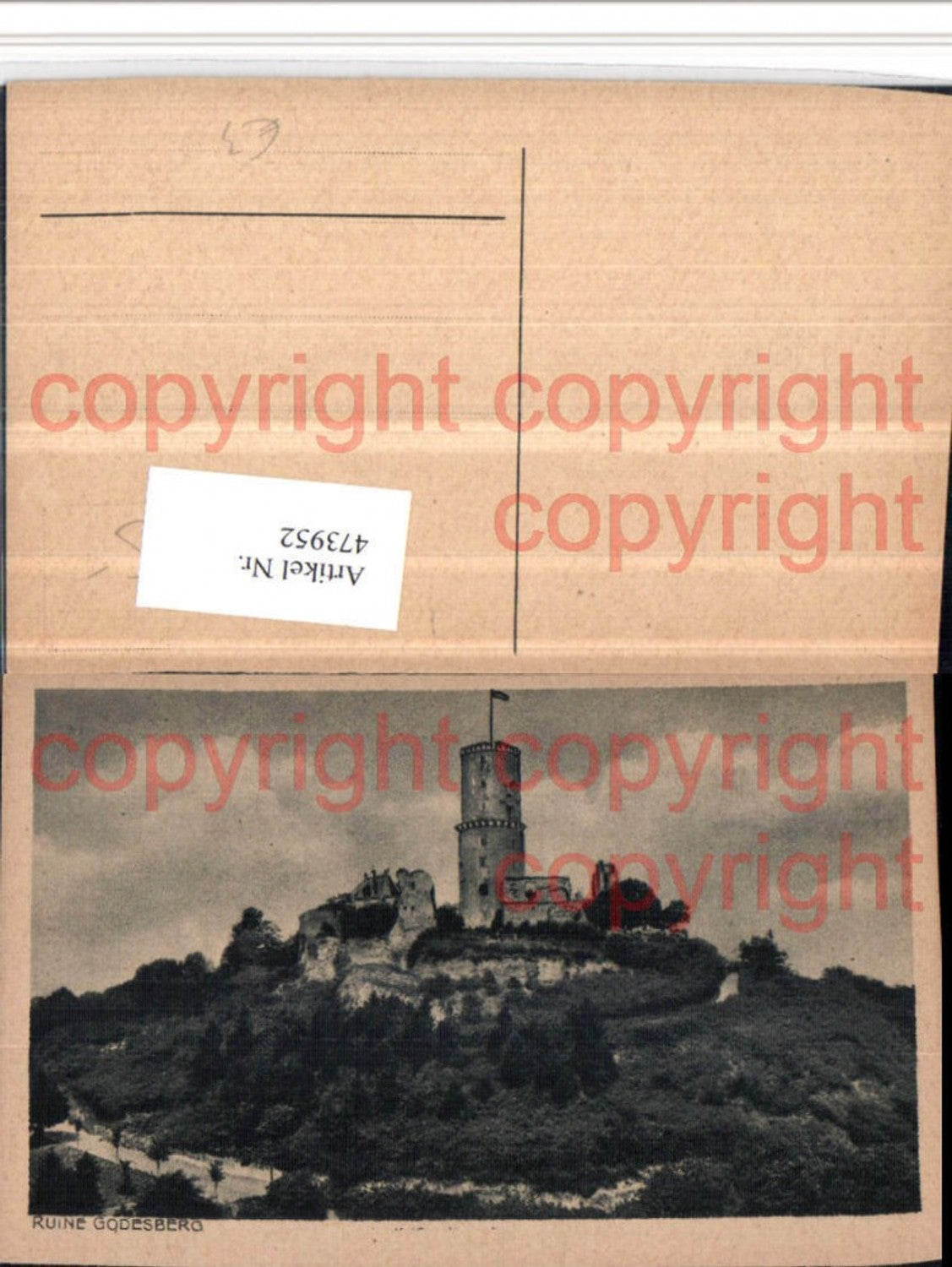 473952,Bonn am Rhein Ruine Godesberg Godesburg